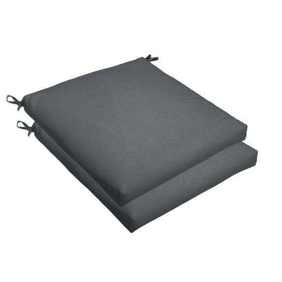 Sorra Home Charcoal Grey Indoor/Outdoor Cushion Set, Bristol