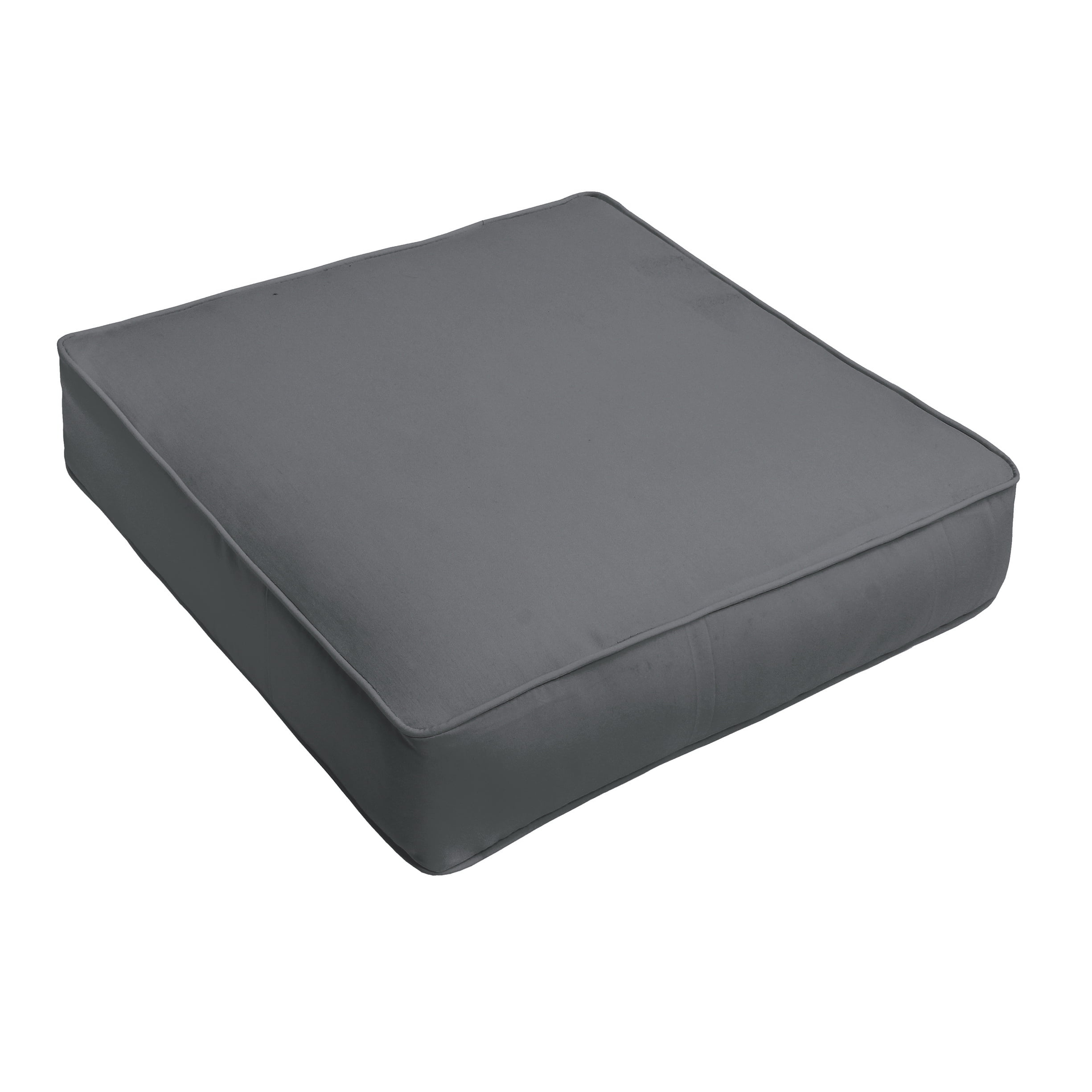 Sorra Home Charcoal Grey Indoor/Outdoor Deep Seating Cushion
