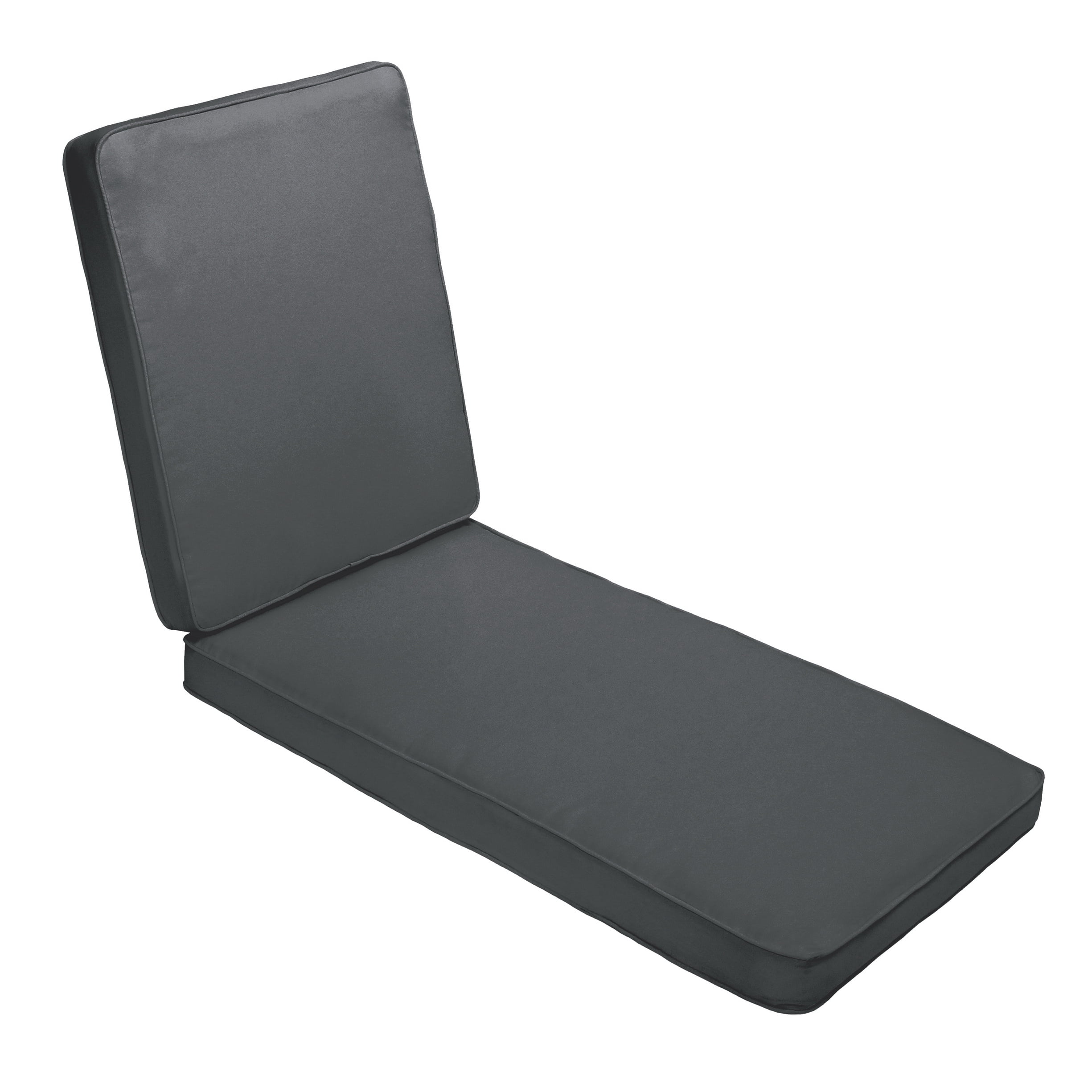 Sorra Home Charcoal Grey Indoor/Outdoor Hinged Cushion, Corded