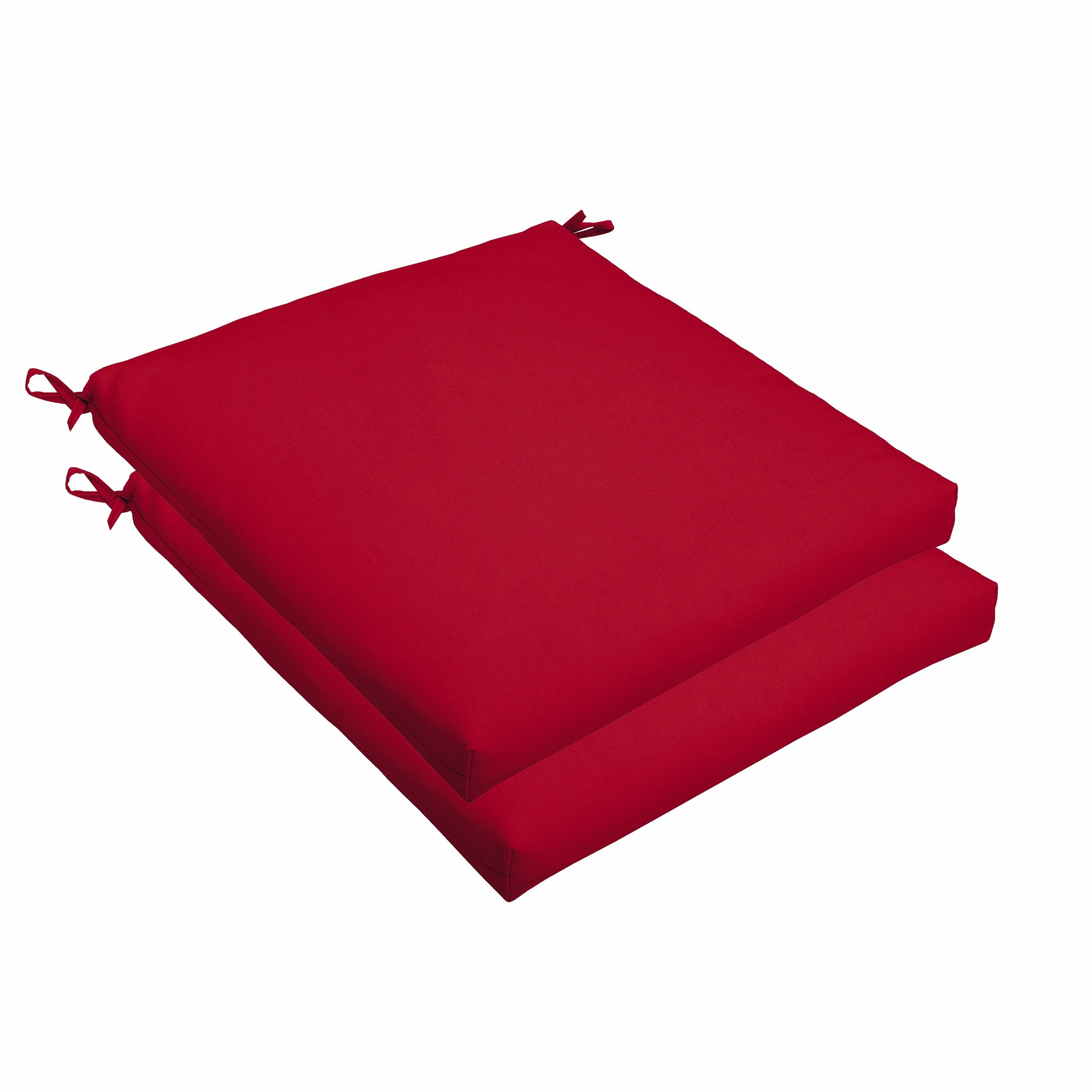 Sorra Home Crimson Red Indoor/Outdoor Cushion Set, UV Protected Recycled Polyester