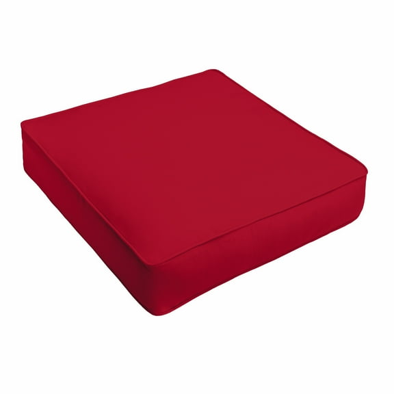 Sorra Home Crimson Red Indoor/Outdoor Deep Seating Cushion, Corded