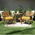 thumbnail image 1 of Sorra Home Daffodil Tufted Chair Cushion Round U-Shaped Back 19 x 19 x 3 (Set of 2), 1 of 3