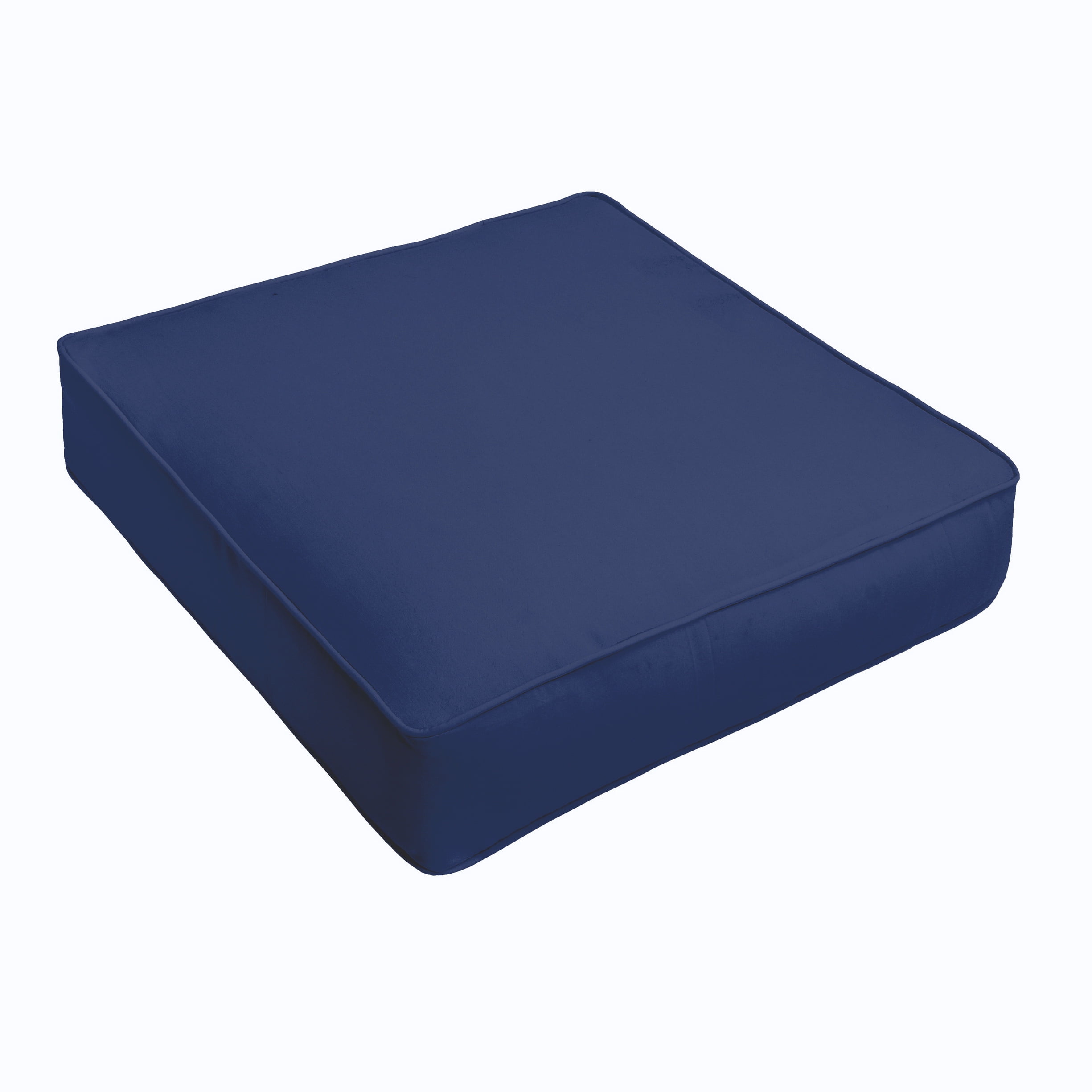 Sorra Home Dark Blue Indoor/Outdoor Deep Seating Cushion, Corded