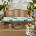 thumbnail image 1 of Sorra Home Gardenia Seaglass Indoor/Outdoor Bench Cushion, 1 of 2
