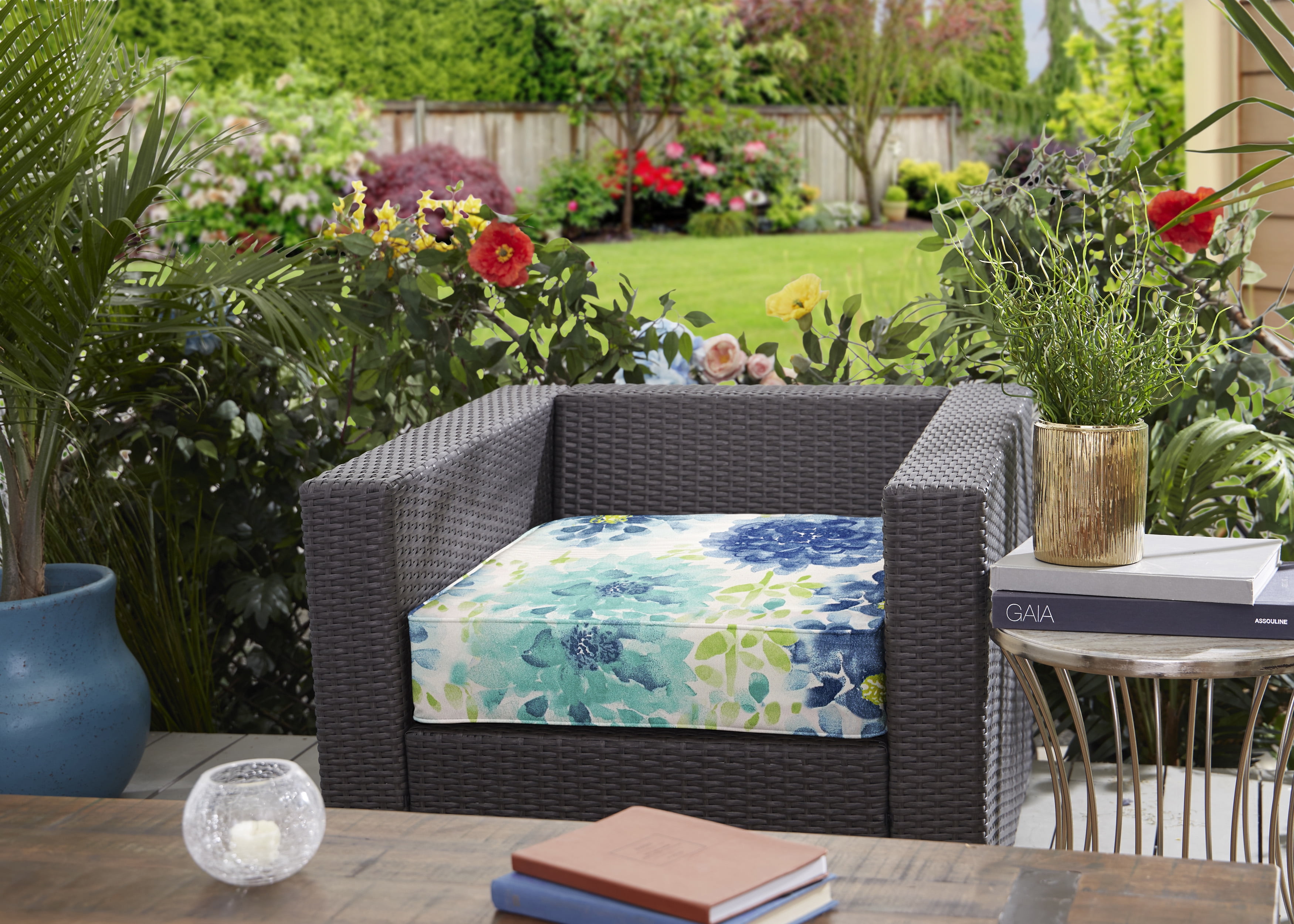Sorra Home Gardenia Seaglass Indoor/Outdoor Corded Deep Seating Cushion