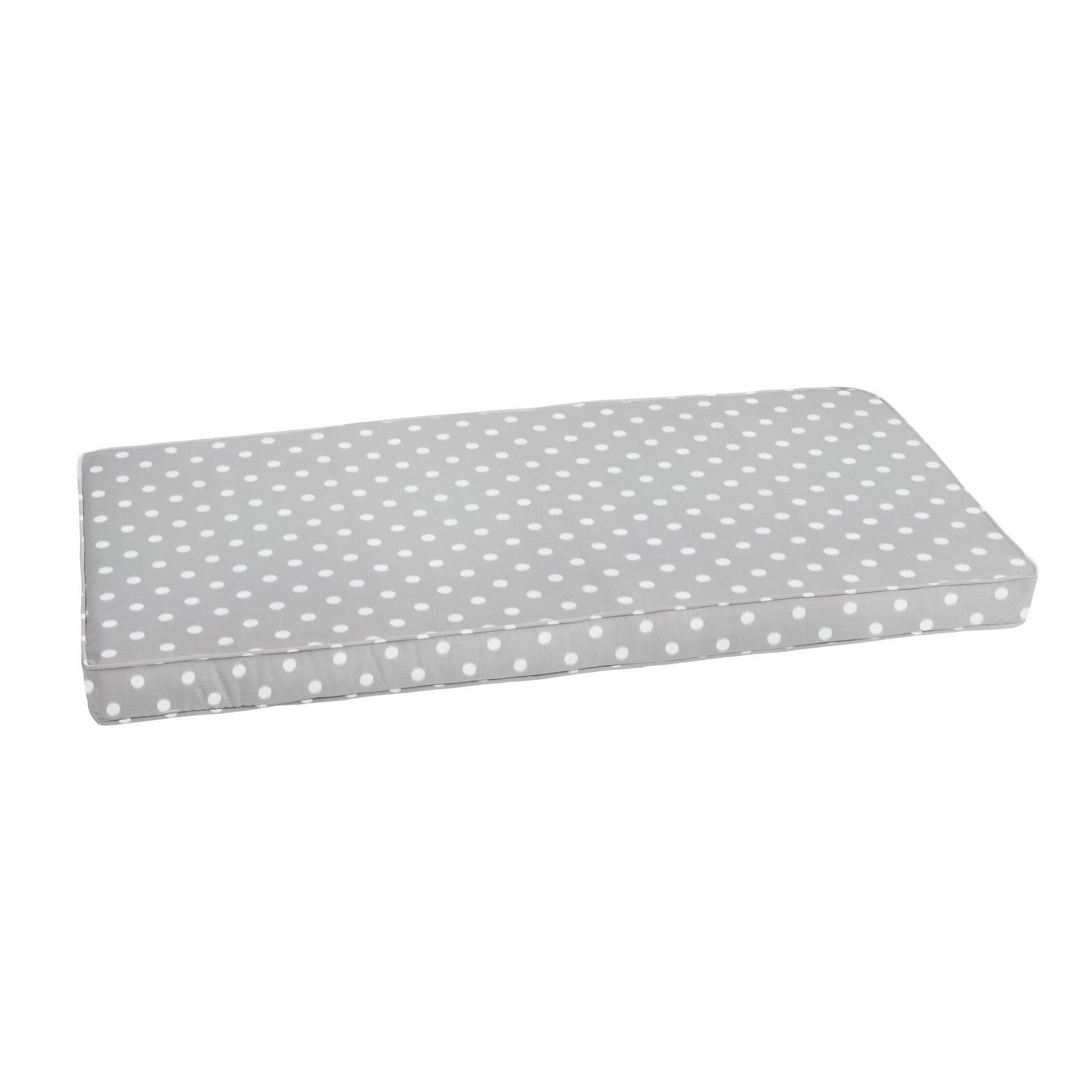 Sorra Home Grey Dots Indoor/Outdoor Fade-Resistant Bench Cushion