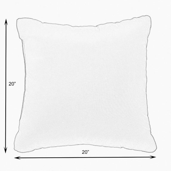 Sorra Home Hayden Sunstone Indoor/Outdoor Knife Edge Square Pillows (Set of 2) 20 x 20 x 6 - Hayden Sunstone