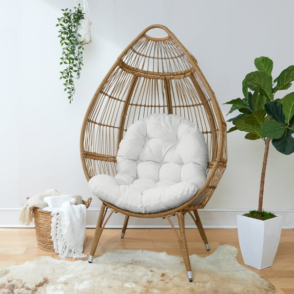Sorra Home Indoor Angel Snow Egg Chair Cushion