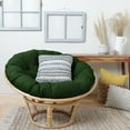 thumbnail image 1 of Sorra Home Indoor Hunter Green Round Papasan Cushion 48 x 48 x 4, 1 of 3