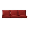 thumbnail image 1 of Sorra Home  Indoor/Outdoor Deep Seating Sofa Cushion Set 29 x 27 x 5 Sofa Cushion Set Corded - Cherry, 1 of 5