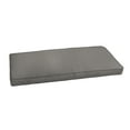 thumbnail image 1 of Sorra Home  Indoor/Outdoor Solid Corded Bench Cushion 45 x 17 x 2 Bench Cushion Corded - Graphite, 1 of 5