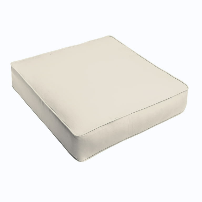Ivory outdoor seat cushions top