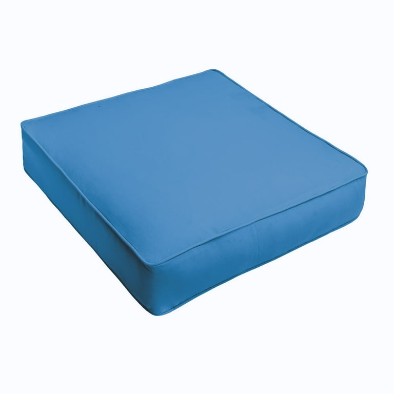 Sorra Home Light Blue Indoor Outdoor Deep Seating Cushion Corded Walmart
