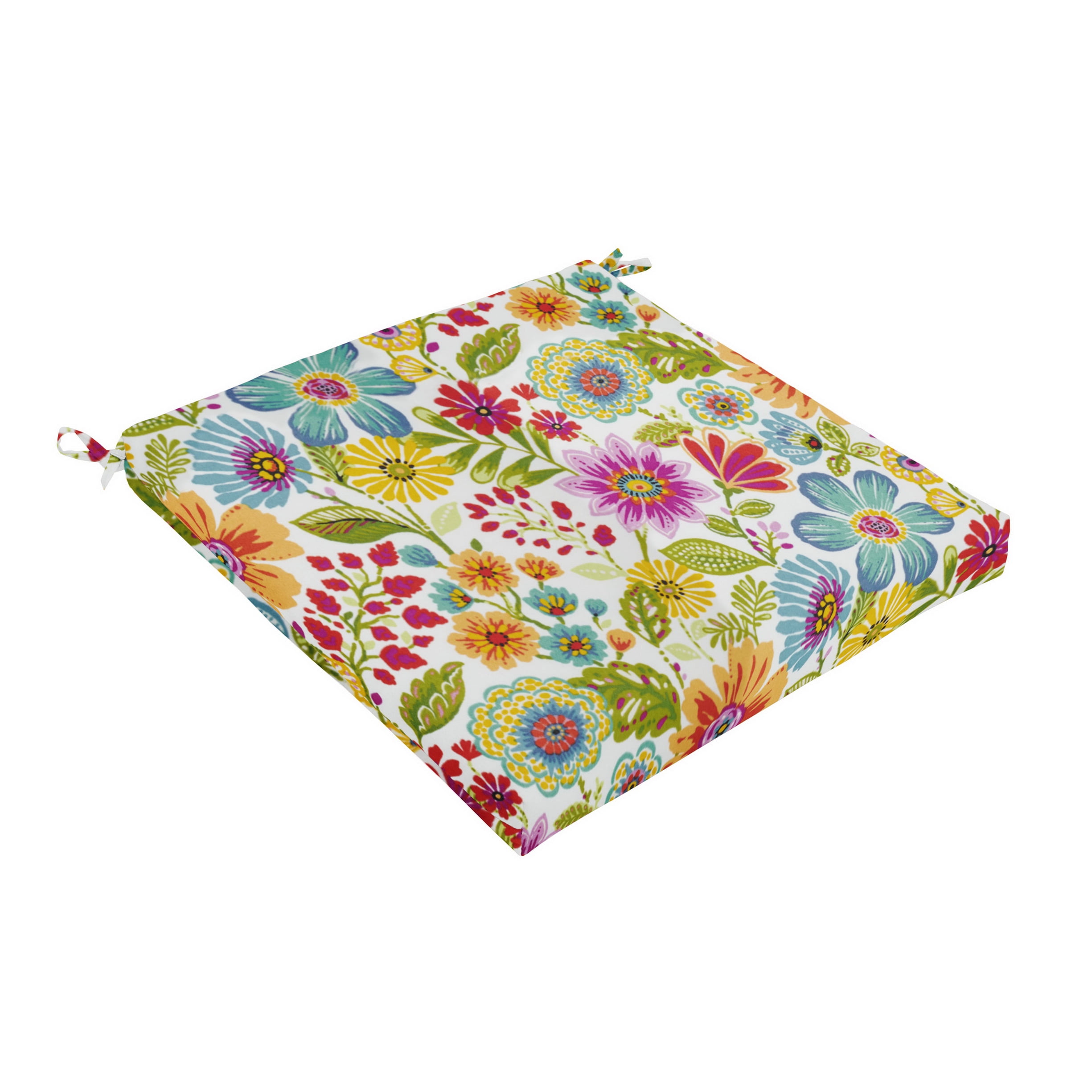 Sorra Home Multi Floral Indoor/Outdoor Lounge Chair Cushion, Bristol