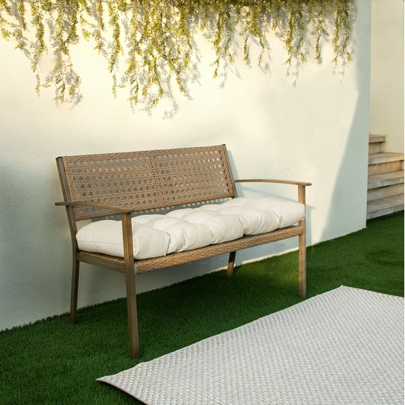 Sorra Home Natural Bench Cushion 48 in x 19 in x 3 in