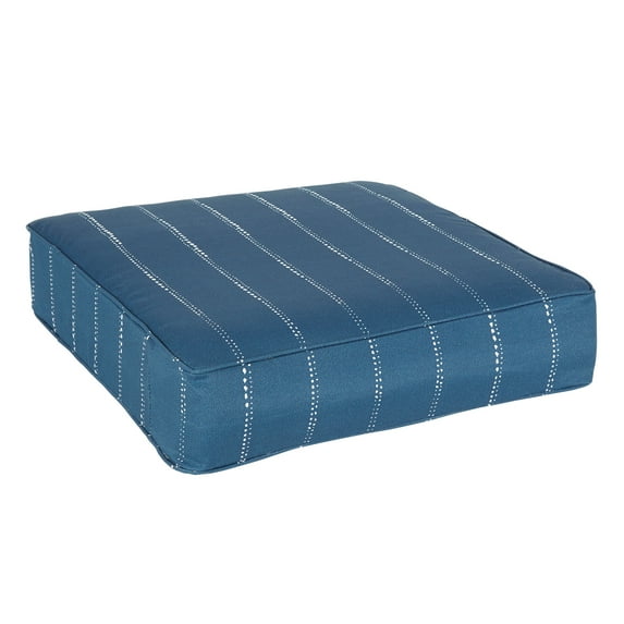 Sorra Home  Outdoor Corded Deep Seating Cushion Carlo Oxford Navy - 23 in W x 27 in D x 5 in H