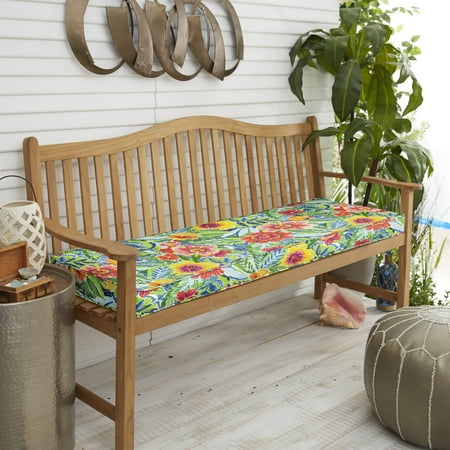 Sorra Home Pensacola Multi Indoor/Outdoor Corded Bench Cushion 60in x 18in x 2in