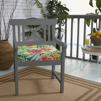 Sorra Home Pensacola Multi Indoor/Outdoor Corded Chair Cushion Set of Two