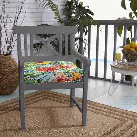 Sorra Home Pensacola Multi Indoor/Outdoor Corded Chair Cushion set of Four