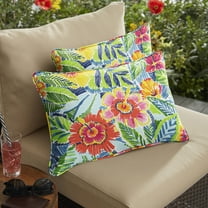Sorra Home Pensacola Multi Indoor/Outdoor Corded Pillow Set of Two