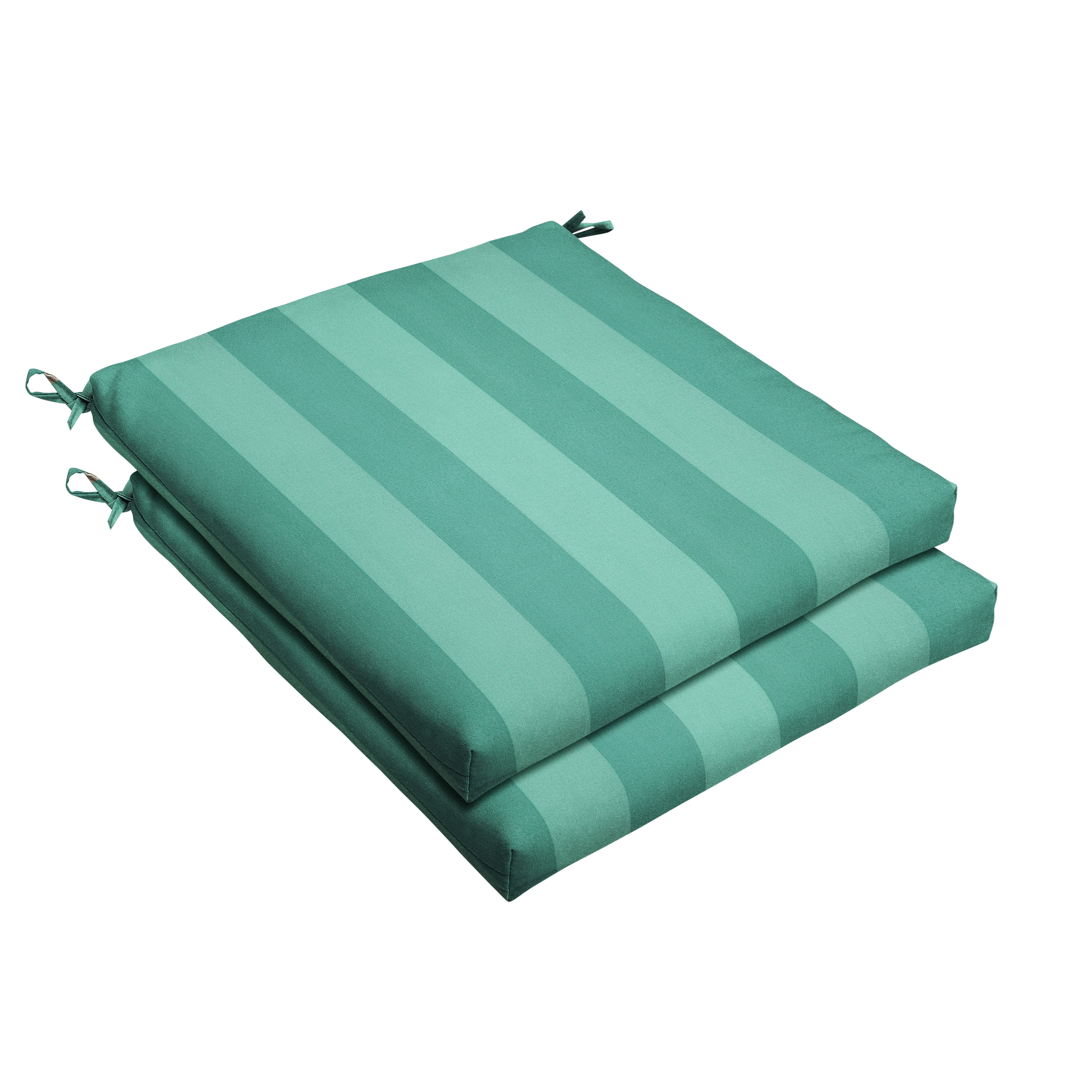 Sorra Home Lagoon Stripe Indoor/Outdoor Chair Cushion Set