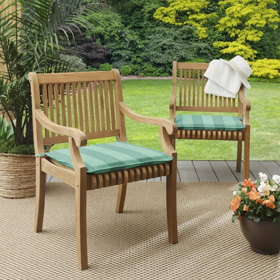 Sorra Home Preview Lagoon Indoor/Outdoor Corded Chair Pad Set of Two