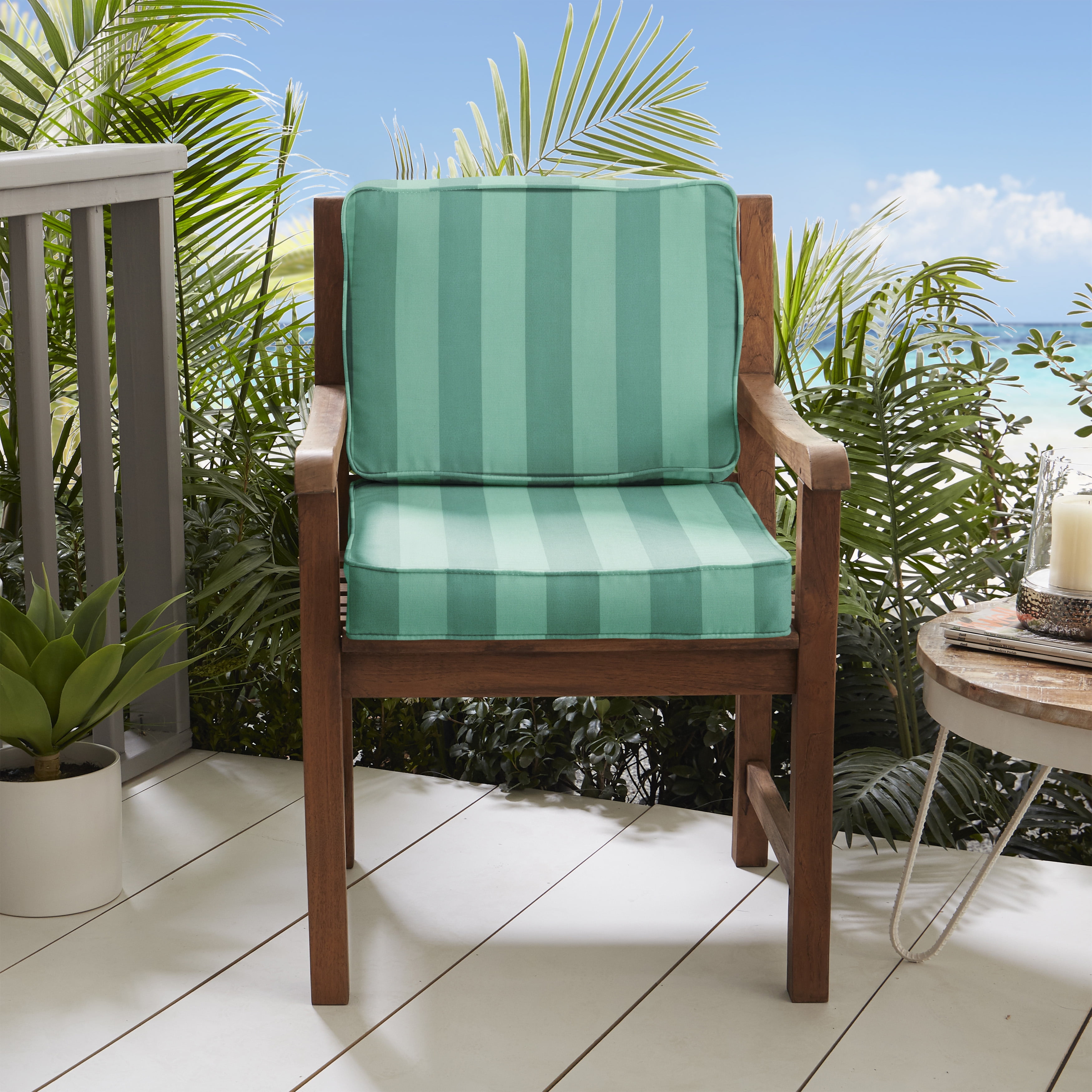 Sorra Home Preview Lagoon Indoor/Outdoor Corded Deep Seating Cushion Set