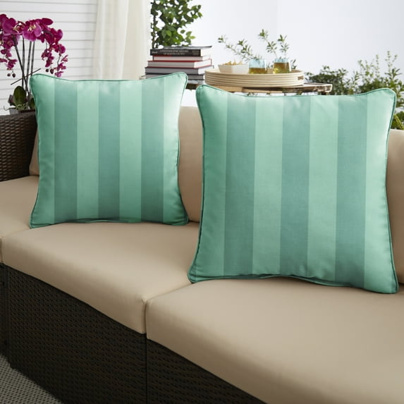 Sorra Home Preview Lagoon Indoor/Outdoor Corded Pillow Set of Two
