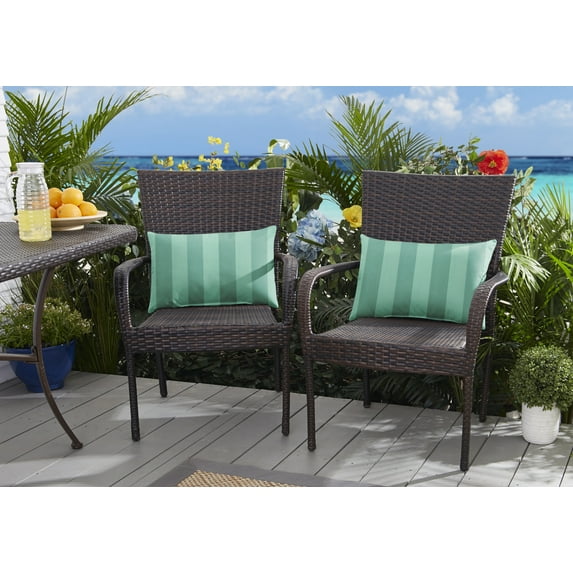 Sorra Home Preview Lagoon Indoor/Outdoor Knife Edge Pillow Set of Two