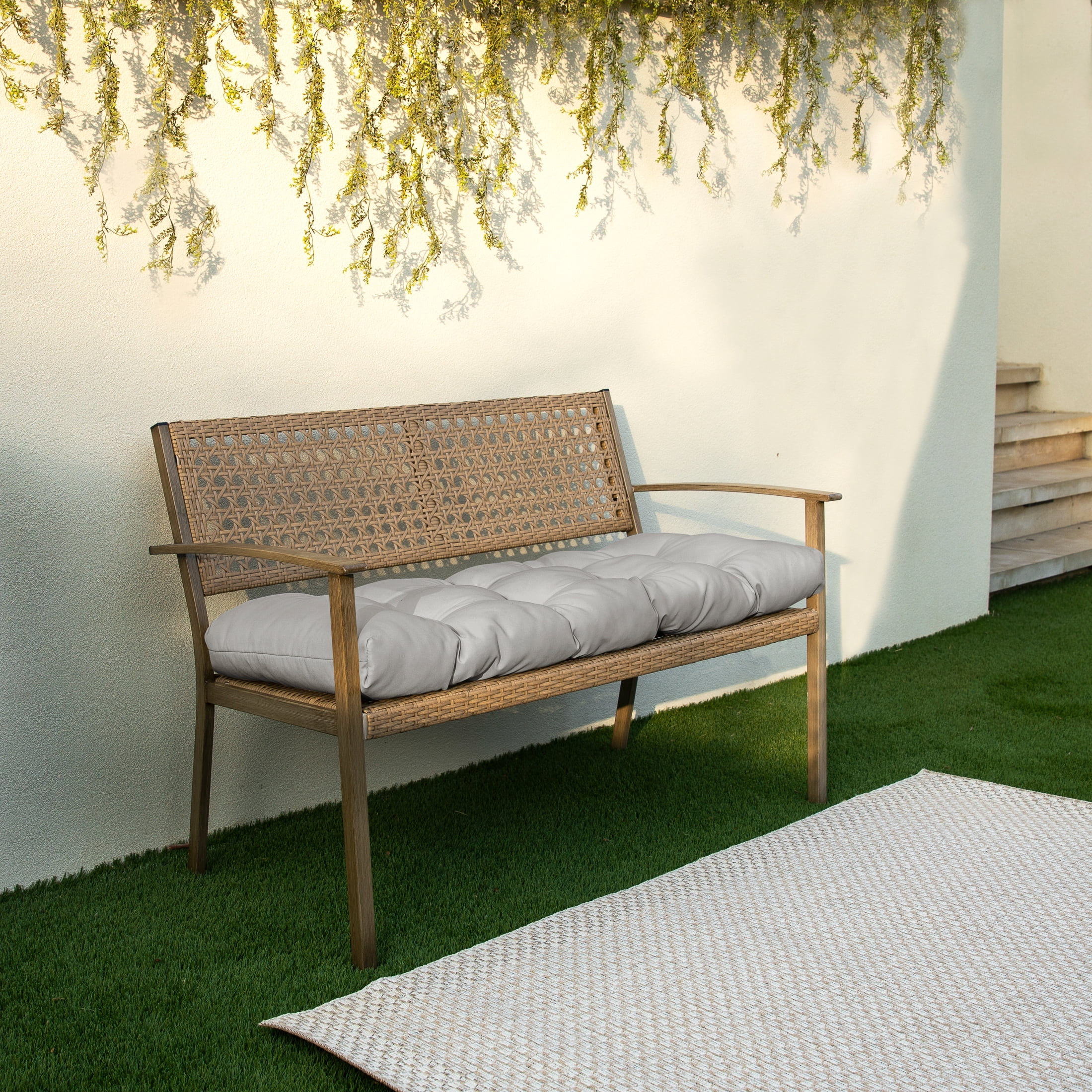 Sorra Home Shadow Bench Cushion 37 in x 17 in x 2 in Sorra Home Shadow Bench Cushion 37 in x 17 in x 2 in