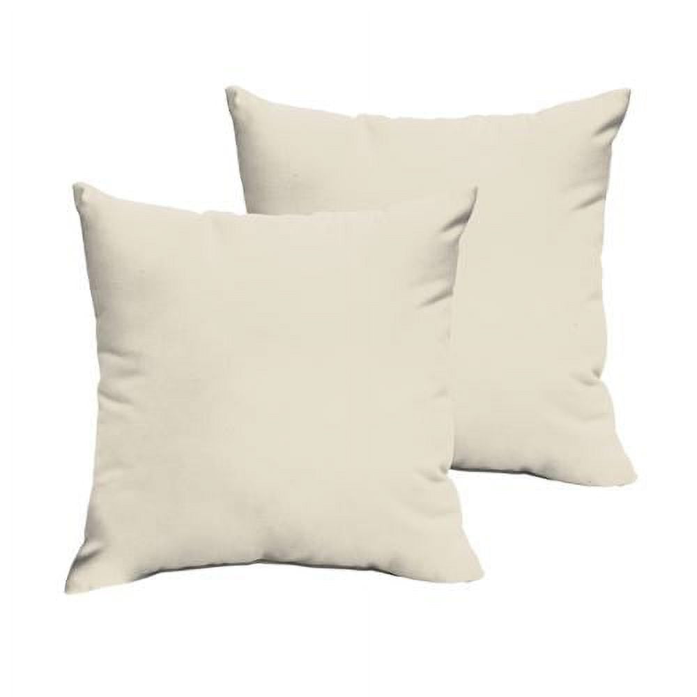 Sorra Home Sloane Ivory 20 x 20inch Indoor/ Outdoor Knife Edge Pillow Set