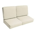 thumbnail image 1 of Sorra Home  Sloane Ivory 47-inch Indoor/ Outdoor Corded Loveseat Cushion Set, 1 of 2