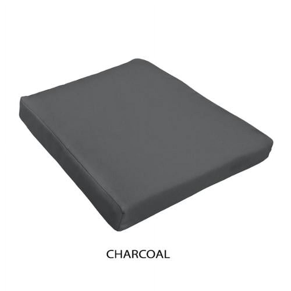 Sorra Home Sloane Outdoor Tapered Chair Cushion Set of 2 Charcoal