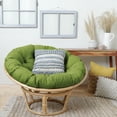thumbnail image 1 of Sorra Home Suede Lime Round Papasan Cushion 44 in, 1 of 3