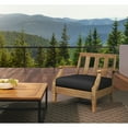 thumbnail image 1 of Sorra Home  Sunbrella Outdoor Round Front Deep Seating Cushion Spectrum Denim - 22.5 in W x 22.5 in D x 5 in H, 1 of 1