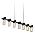 thumbnail image 1 of Sorrento 40" ETL Certified Integrated LED Linear Aluminum Chandelier in Black, 1 of 12