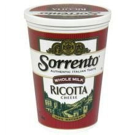 Sorrento Whole Milk Classic Ricotta Cheese, 5 Pound -- 4 per case.