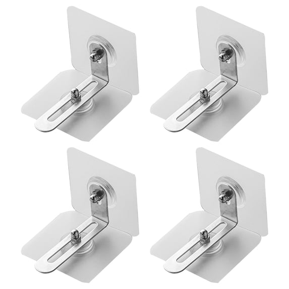 Sorrowso 4 Pcs Furniture Anchors Anti-tip Furniture Straps Adjustable Anti-Fall Buckle Cabinet Anchors Furniture Wall Anchors