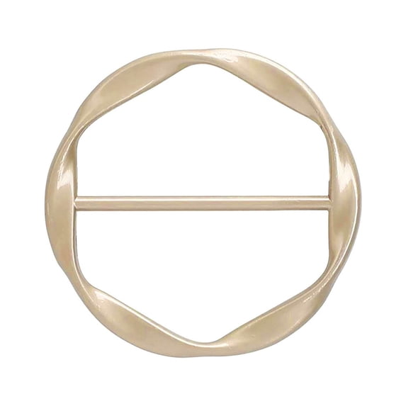 Sorrowso Fashion Metal Round Circle Clip Buckle Clothing Ring Wrap Holder Silk Scarf Ring