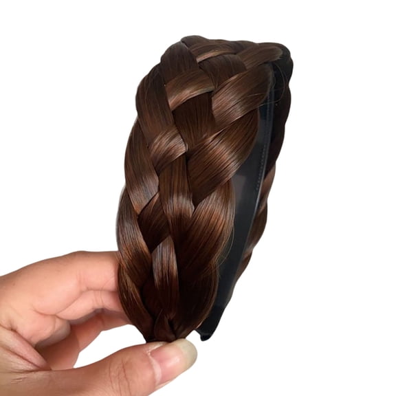 Sorrowso Invisible Fluffy Braid Headbands Plaited Braid HairBand Braided Hair Hoop