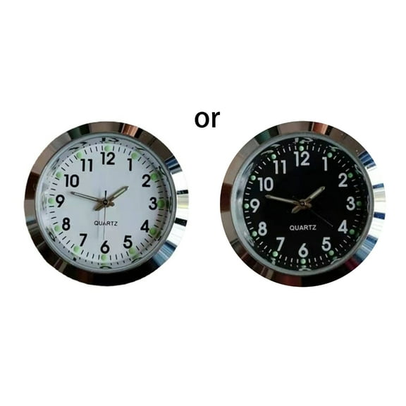 Sorrowso Mini Clock Insert Round Quartz Clock Fit-up Movement Miniature Clock Dial Bezel Arabic Numeral for Desk Office Household