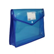 Sorrowso Plastic File Bag Clear Data Bag Folder Ticket Bag Papers Pouch Folder for School Office Home Travel Folder Pockets Bag