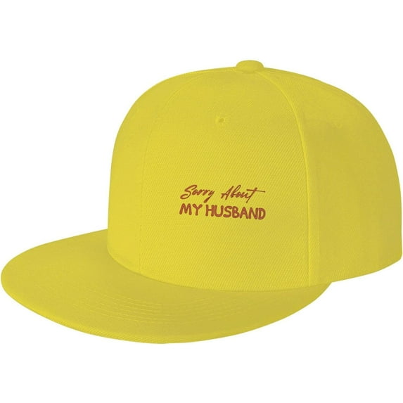 Sorry About My Husband Happy Valentine's Day Flat Bill Hat Baseball Hats Men Women Trucker Hat
