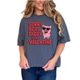 thumbnail image 1 of Sorry Boys Daddy Is My Valentine Shirt, Cute Pig Heart Sunglasses Tee, Valentines Day Gift, Funny Love T-Shirt, Mens Womens Kids, Denim Comfort Colors T-Shirt, Small, 1 of 1