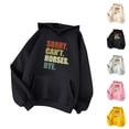 thumbnail image 1 of Sorry Can't Horses Bye Hoodies for Women Long Sleeve Horse Lover Hooded Sweatshirt with Pockets Pullover Tops, 1 of 4
