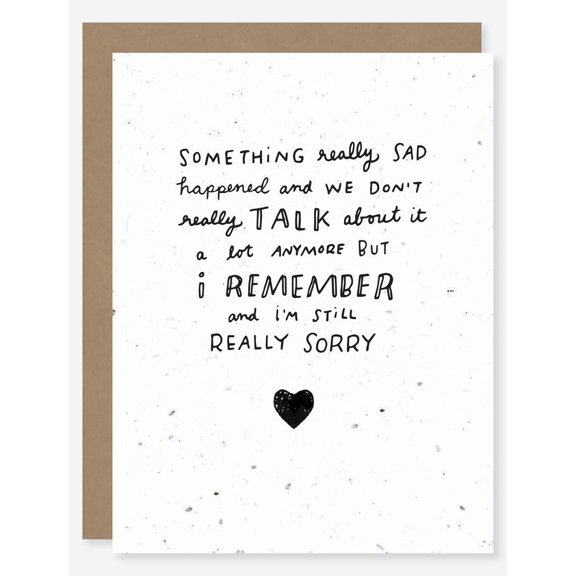 Sorry Card for Difficult Times Thoughtful Message of Remembrance and Apology Blank Inside Perfect for Expressing Sympathy and Support