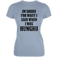 thumbnail image 1 of Sorry For What I Said Light Blue Juniors Soft T-Shirt - 2X-Large, 1 of 1