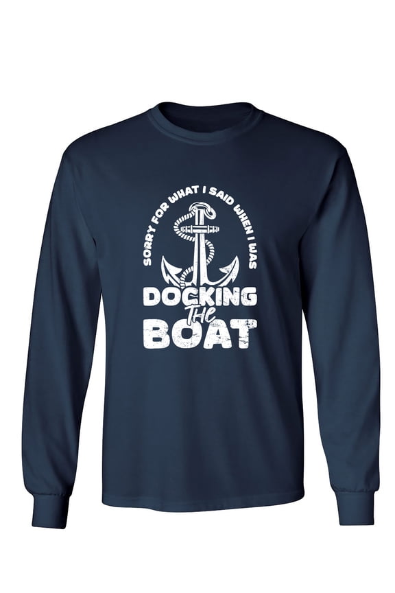 Sorry For What I Said Sarcastic Humor Novelty Men's Long Sleeve Shirts