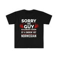 thumbnail image 1 of Sorry Guy Already taken by hot Norwegian Soulmate Unisex T-shirt S-3XL, 1 of 2