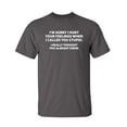 thumbnail image 1 of Sorry I Called You Stupid I Thought You Already Knew Sarcastic Humor Graphic Novelty Funny Tall T Shirt, 1 of 1